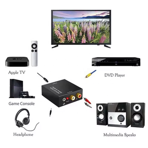 Decodificador convertidor digital a analógico, adaptador de Audio estéreo coaxial de fibra óptica a amplificadores Rca con Audio - Product Image 6