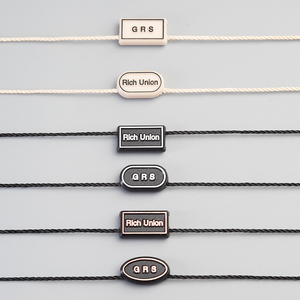 <strong>Customize</strong> Hot Selling Design Rectangle hang <strong>Tag</strong> <strong>String</strong> Fastener Garment Apparel Cloth Lock Seal Jeans Standard Size Accessories - Product Image 3