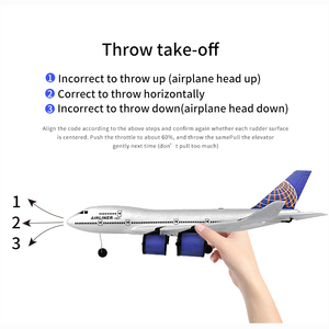 Flytec 747 3CH modeli uçan jet uçak juguet avion kontrol uçakları helikopterler uçak rc uçak büyük ultralight elektrikli oyuncak - Product Image 4
