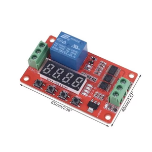 FRM01 relè di ritardo digitale LED DC 12V 1CH modulo relè Timer multifunzione Loop Delay Timer interruttore autobloccante scheda di distribuzione - Product Image 2