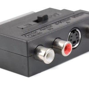 RGB <strong>SCART</strong> male <strong>to</strong> 3 <strong>RCA</strong> female AV audio video M-F <strong>adapter</strong> converter for TV VCR <strong>Scart</strong> <strong>adapter</strong>, with switch, gold-plated connector - Product Image 2