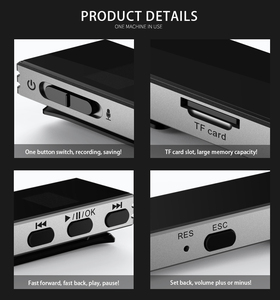 hbnkh Mini 35h Recording Time Sound <strong>Recorder</strong> RAM 32 GB Voice Activation Noise Reduction One-click Voice <strong>Recorder</strong> with Music - Product Image 4
