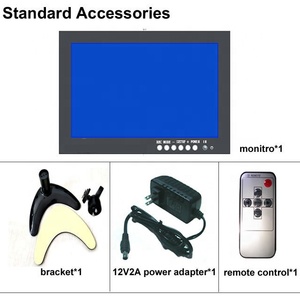 Desktop Display <strong>Monitor</strong> 9 Inch Metal Shell <strong>LCD</strong> <strong>Monitor</strong> AHD1080p 720p CVBS Video Full Screen 2CH <strong>BNC</strong> <strong>Input</strong> for Home Industrial - Product Image 3