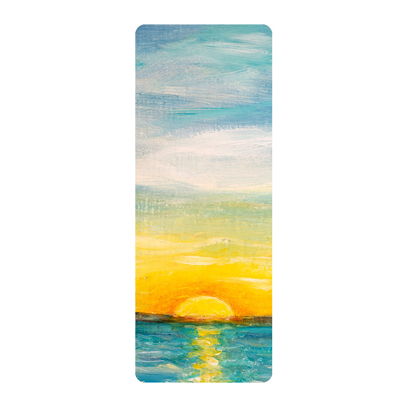 Ton de coucher de soleil océan doré sarcelle