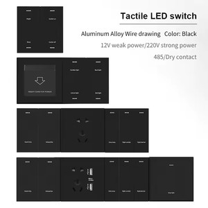 Modüler Mini akıllı LED dokunmatik Dimmer anahtarı akıllı dokunmatik anahtarı Interruptor Wifi akıllı ev 10A 250V için duvar anahtarları - Product Image 4
