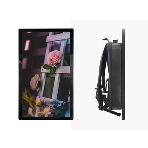2024 Neue 32-Zoll-Android-Netzwerk Tragbare LCD-Werbung Vertikaler Display-Monitor WiFi-fähige Rucksack maschine - Product Image 1