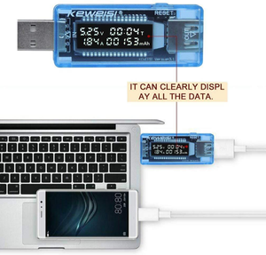 <strong>USB</strong> voltmeter ammeter mobile power test detector battery capacity tester V20 - Product Image 4