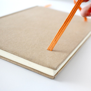 A5 <strong>Customized</strong> Student Vintage Kraft Paper HardCover Hardbound Thermal Binding Journal <strong>Notebook</strong> with <strong>Elastic</strong> <strong>Strap</strong> for School - Product Image 5