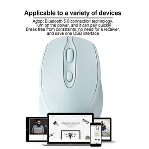 Mouse per Computer senza fili 2.4 ottica leggera GHz 3D stile Mouse ad induzione senza batteria per uso ufficio - Product Image 6