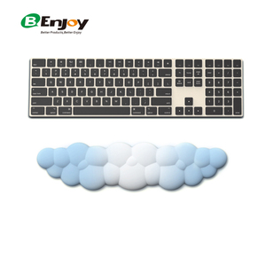 High-Density Memory Foam <strong>Mouse</strong> Pad Anti-Slip Feature Wireless Charging Cute <strong>Keyboard</strong> Cloud Wrist Rest Support for <strong>Computer</strong> <strong>Use</strong> - Product Image 4