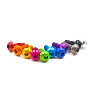בורג כובע כפתור משושה anodized אלומיניום m2 <span class=keywords><strong>m3</strong></span> m4m5 בורג כובע m5