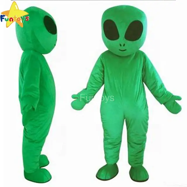 Funtoys Groene Ufo Aliens Mascotte Kostuum Voor Volwassenen E.T. Alien Pak Voor Verkopen