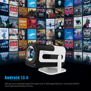 Mini proyector portátil JY320 con 4K Android 11,0 720P nativo 300ANSI 1080P resolución máxima WIFI6 y BT5.0 características Pico - Product Image 4