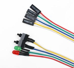65CM Slim ATX PC <strong>Computer</strong> Motherboard Power Cable On/Off/Reset with LED Light PC Power Reset Switch Push Button Switch - Product Image 2