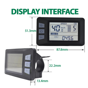 P3H Wired <strong>Cycling</strong> <strong>Computer</strong> Multifunctional Control Panel for Urban/Off-Road Bike Riding Speed/Distance/Battery Level Electronic - Product Image 5