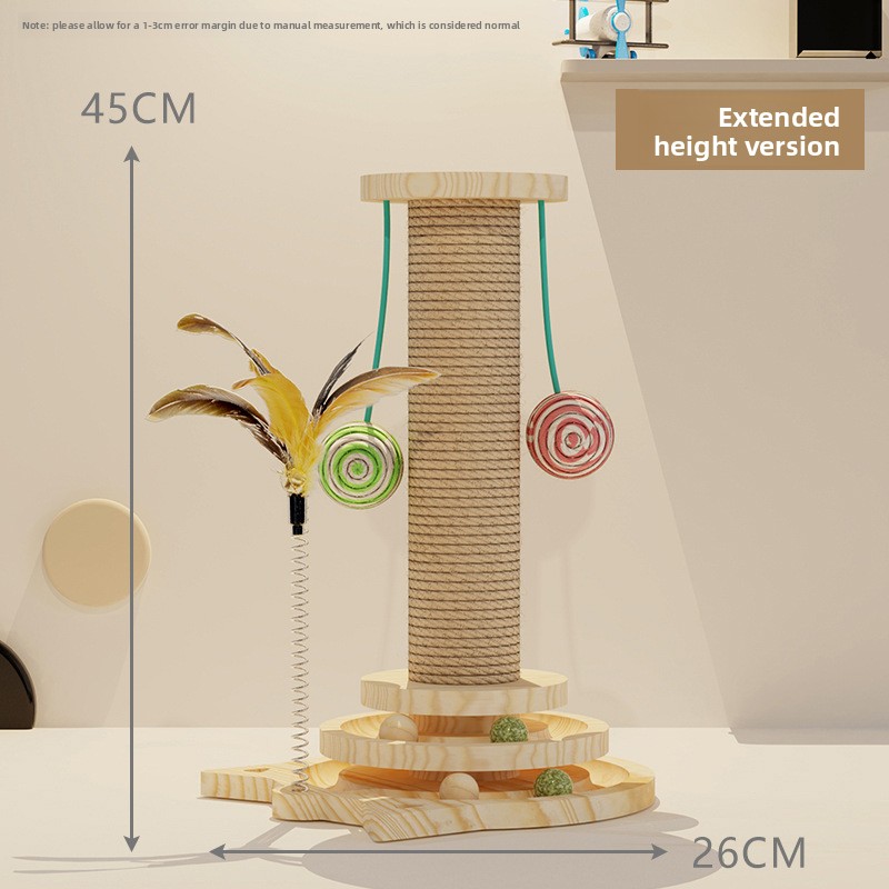 Column turntable with raised design