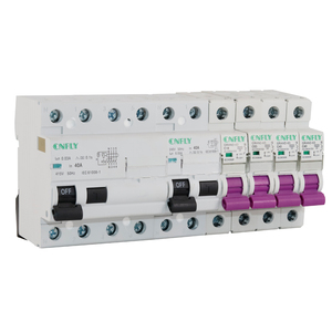 CNFLY MCB RCCB Series 240/415V 1POLE 16A 25A 32A 40A 50A 63A Power Electrical Distribution System Circuit Breaker - Product Image 4