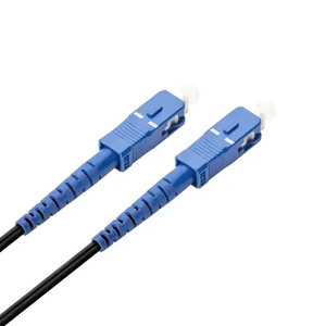 Single Mode G657a Fiber Optic Cable with PVC Jacket 100m for <strong>Networking</strong> APC/UPC Sc Connector Preconnectorized Drop Cable