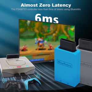 Saturn konsolu için Blueretro kablosuz denetleyici adaptörü PS4 PS5 8bitdo PS4 anahtarı Joycon Xbox One S denetleyici - Product Image 2