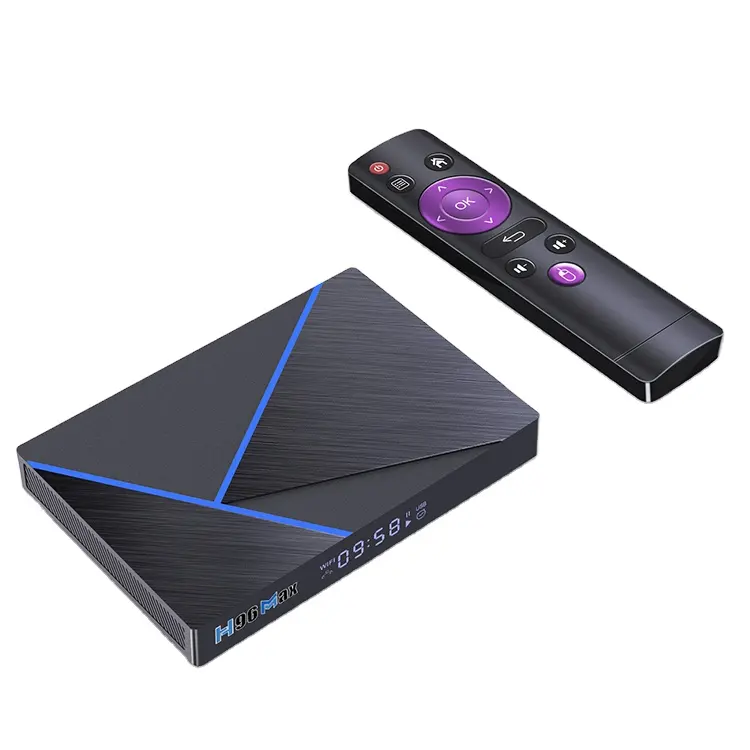 2.4g 5g Dual wifi OTT tv box AV 4gb RAM 32gb ROM android tv box 8k monitoraggio della sicurezza affidabile tv settop box