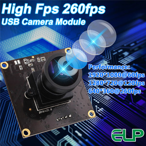 ELP 260FPS 360P Módulo de cámara USB de alta velocidad 120FPS 720P 60FPS 1080P Cámara Usb Gran angular Controlador libre Webcam para Raspberry Pi - Product Image 4