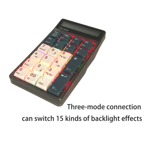 Teclado numérico mecánico con cable USB TECSEE, 22 teclas, Mini teclado con retroiluminación RGB - Product Image 2