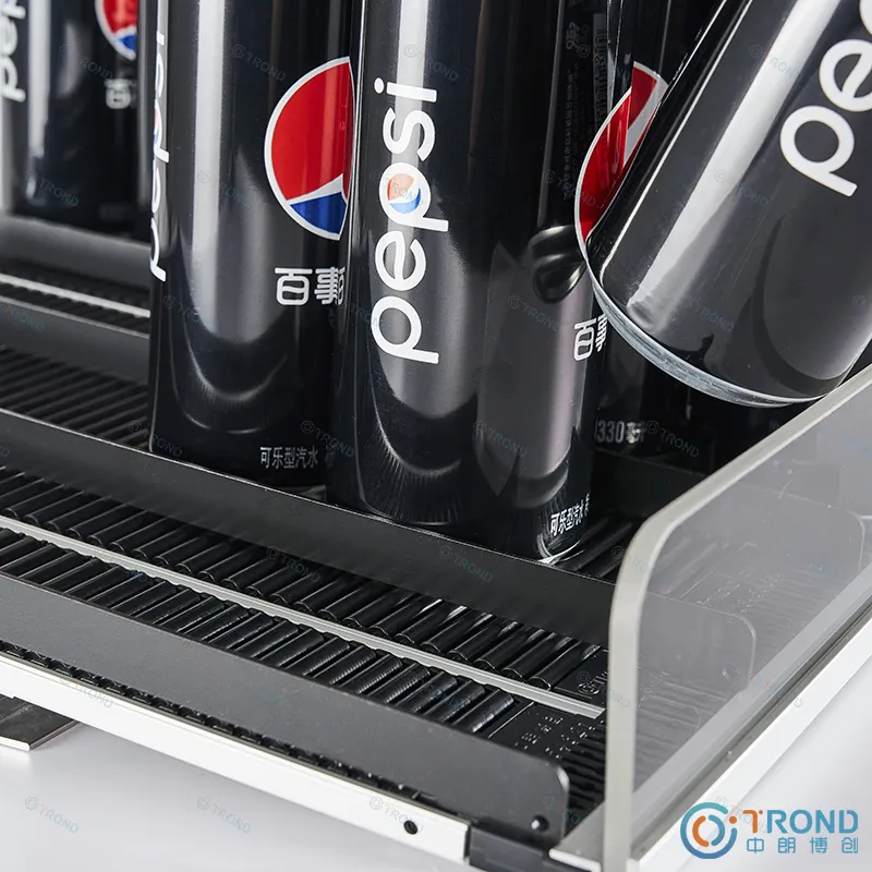 슈퍼마켓 장비 냉장고 분배기를 가진 가동 가능한 선반 중력 롤러 선반