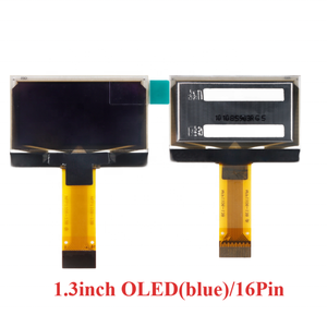 Schermo OLED da 1.3 pollici 1.3 "128*64 LCD Display LED modulo 128x64 SH1106 SPI I2C interfaccia parallela bianco blu 16pin 30pin - Product Image 2