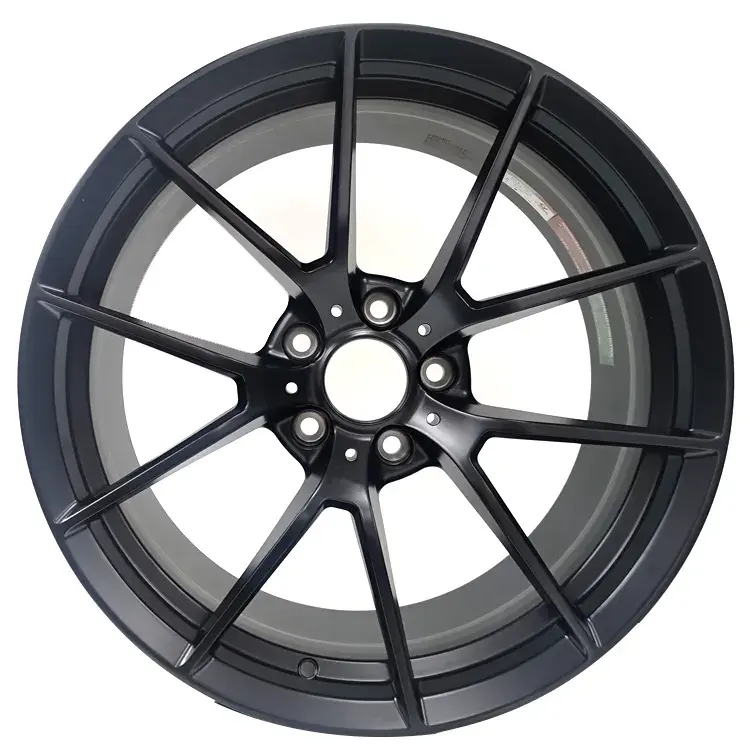 Rueda forjada personalizada Jiangzao 5x5x120 112 19 llanta de rueda de automóvil de pasajeros negra mate de aleación para automóvil