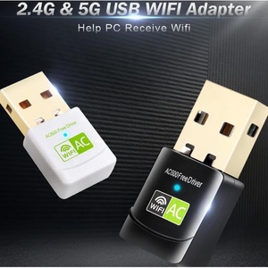 免费驱动程序600mbps 802.11ac 2.4ghz和5ghz双频无线加密狗AC650 WiFi USB适配器 - Product Image 3