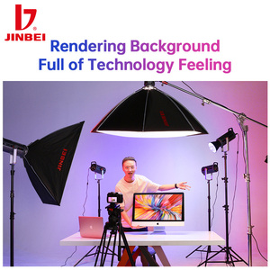 JINBEI EFC-<strong>150</strong> <strong>RGB</strong> <strong>Led</strong> Continuous Light Set with EF Spot Snoot Set for Video Recording Studio - Product Image 5