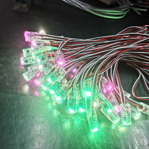 WS2801 IC akıllı 12mm DC RGB tam renkli DMX LED piksel ışık dize Topsung - Product Image 6