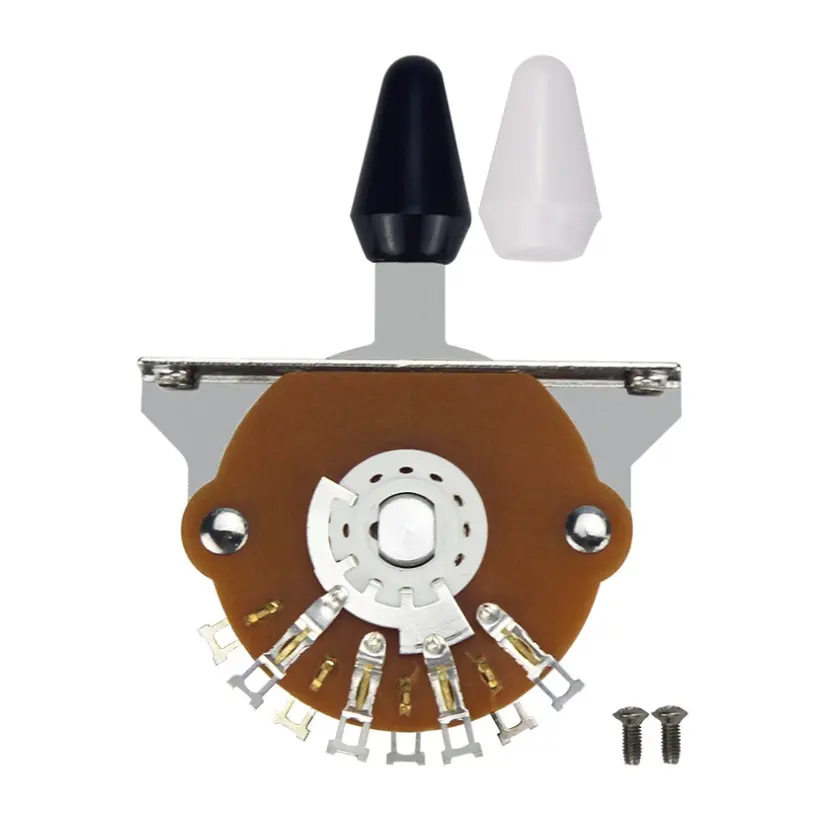 الكهربائية الغيتار 3/4/5 طريقة لاقط مفتاح جهاز انتقاء مع الأسود/الأبيض/الأصفر مقبض (5 طريقة التبديل)