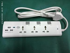 通用标准插座2 USB + 2型C开关3路5M 13A扩展电源线 - Product Image 5