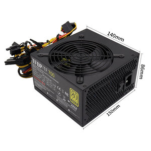 ATX 600W/700W/800Wスイッチ電源デスクトップコンピュータ用24ピンインターフェースAC入力12Vおよび5V出力 - Product Image 1