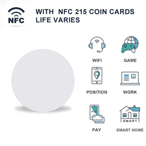 工厂定制可打印NFC216值班巡逻nfc令牌13.56兆赫射频识别硬币标签 - Product Image 5