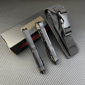 Scarab Hợp kim kẽm xử lý túi dao dát bào ngư Vỏ hợp thời trang chơi EDC ngoài trời di động đa năng công cụ dao - Product Image 6