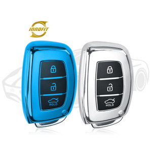 Innofit HYD2กรอบกุญแจรถ TPU สำหรับ Hyundai IX25 IX35 I20 I30 I40 Sonata Tucson Elantra Verna กันน้ำตก - Product Image 1
