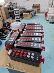 5-15 Us Outlets Power <strong>Split</strong> Panel Single <strong>Phase</strong> Stage Event Rack Mount Power Distro Power Box - Product Image 6