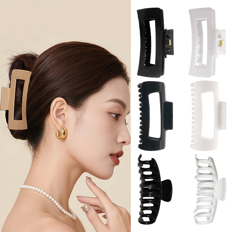 Silicone gripper clip black and white 6-piece set