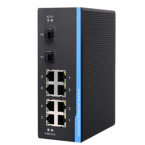 InMax üretici 10 port 8G + 2G 48V gigabit açık ağ yönetilen endüstriyel PoE ethernet anahtarı