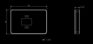 Großhandel Kartenleser Writer Maschine Rfid /nfc Smart Card Reader RD07A Zugangs kontroll leser
