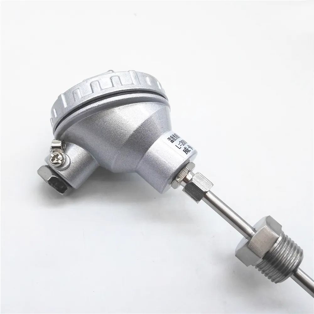 PT100 Temperatur sensor WZP-236 6mm Sonde 1/2 "NPT Gewinde Thermo element Anschluss kopf Wasserdichter Sensor