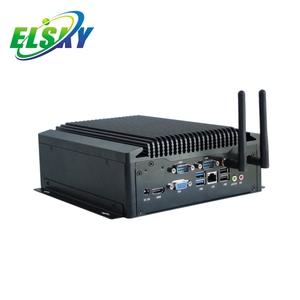 ELSKY工业电脑酷睿i7迷你电脑6usb系统单元电脑电脑DDR4 2LAN 6COM M.2，适用于单/双显示器IPC6900 - Product Image 2