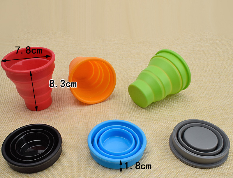 Gobelet à eau pliable sans couvercle