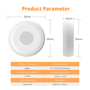 Zemismart Tuya Zigbee мини беспроводной переключатель с питанием от батареи умный дом управление приложением с одной кнопкой сцены для домашней автоматизации - Product Image 6