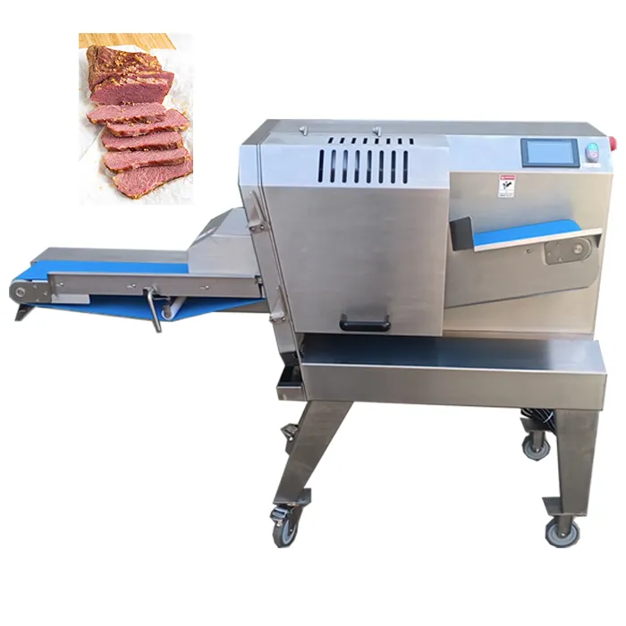 Hot Koop Vlees Snijmachine Gebakken Kip Borst Cutter Roast Beef Slicer Gekookt Vlees Snijmachine