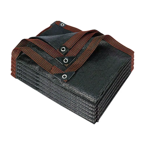 Parasole rettangolare esterno rete nera <span class=keywords><strong>HDPE</strong></span> UV tramonto isolamento termico balcone protezione solare ispessita criptato parasole tetto tetto rete parasole