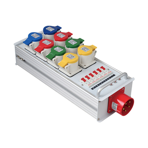 Caja de distribución de energía de luz de escenario de entrada SHTX de 8 vías 32A con 8 piezas 16A Salida de enchufe Industrial/enchufe de baquelita 63a caja de alimentación trifásica - Product Image 4
