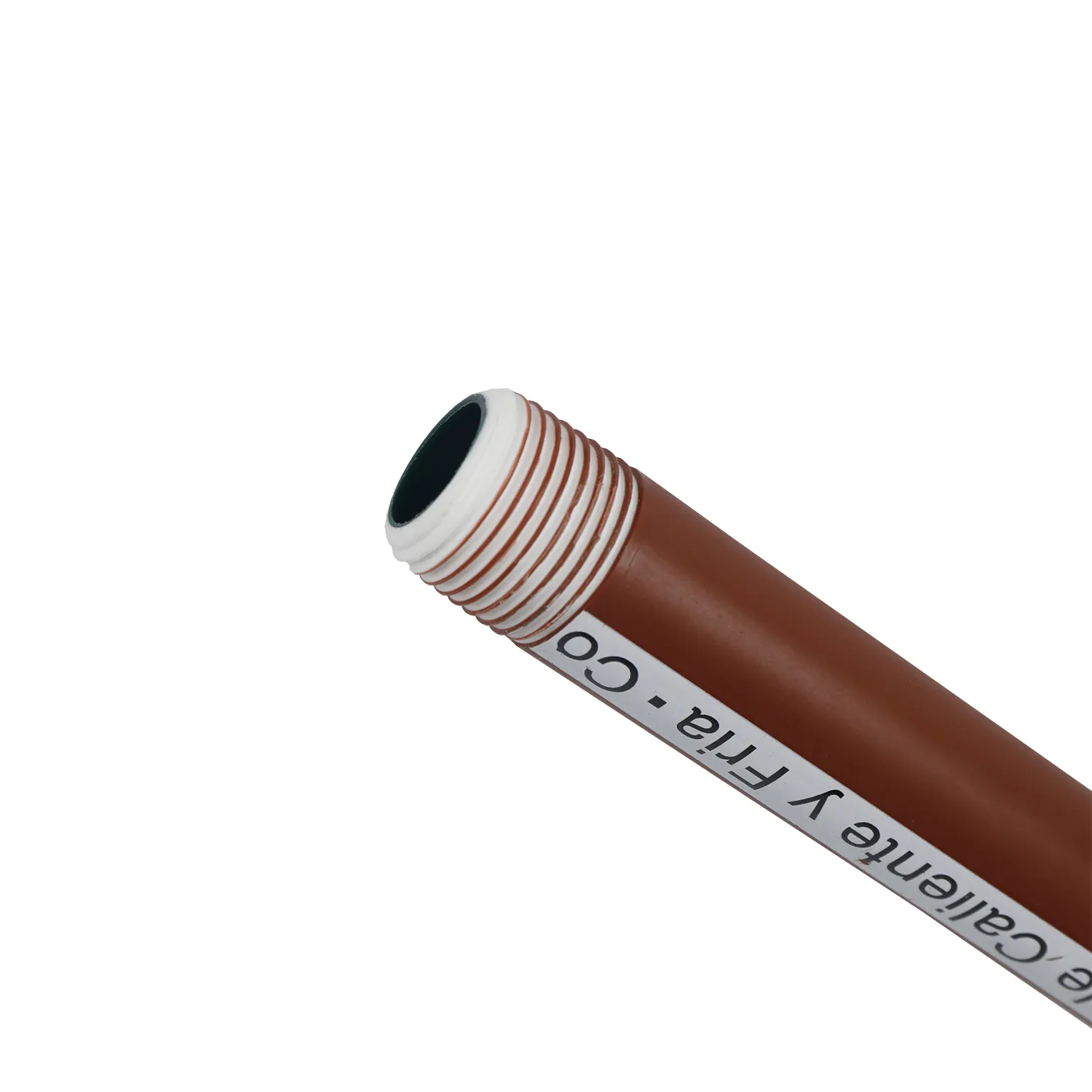 Tubos de interface rosca externa duráveis 260mm 6 polegadas de diâmetro o plástico pph vermelho tubo tipo água tubos acessórios